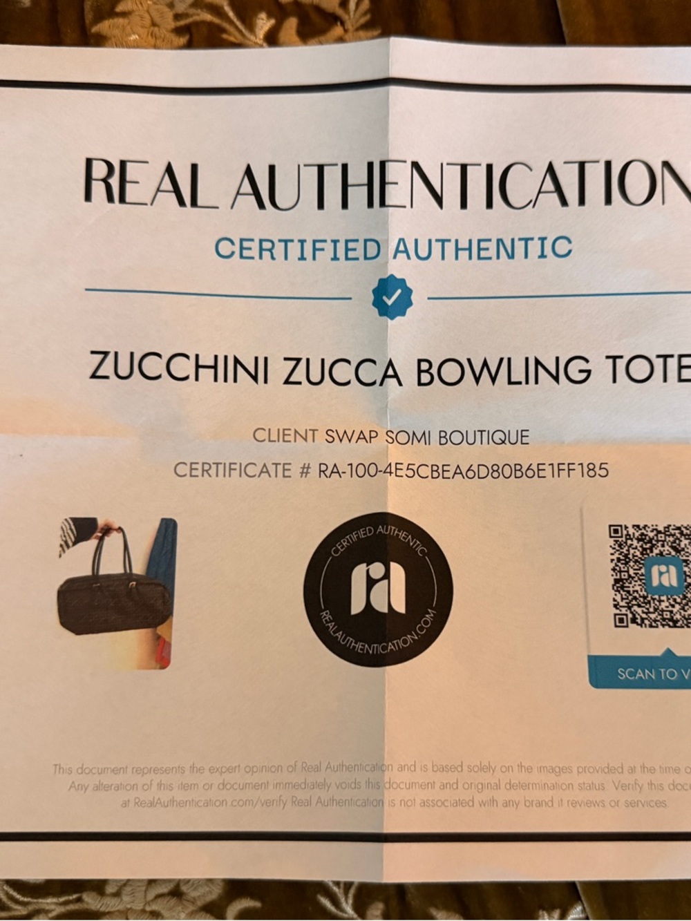 Fendi AUTHENTIC Black and Brown Zucchini Zucca Print Monogram Bassotto Bag - Picture 14 of 14
